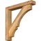 Ekena Millwork Balboa Block Rough Sawn Bracket w/ Offset Brace, Western Red Cedar, 4"W x 22"D x 22"H BKT0402X22X22BOA05RWR - alternate 1